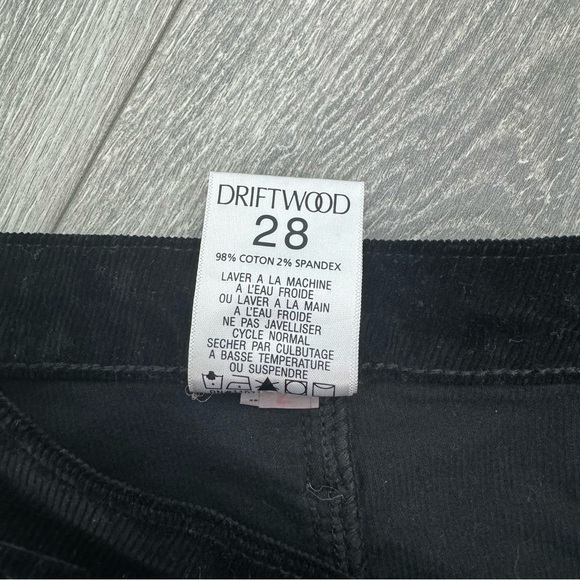 Driftwood Black Corduroy Southwestern Aztec Embroidered Skirt Size 28 NWT - Picture 7 of 9